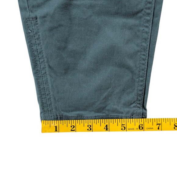 Ben Sherman Chino Pants Mens Sage Green Flat Front Cotton Stretch Size 32x32 - Picture 11 of 11
